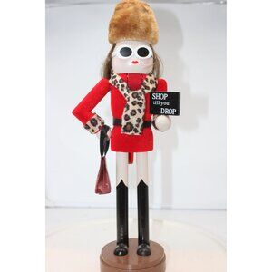 Wooden Nutcracker - Holiday Shopping Diva - 16" Jo-Ann Fabrics